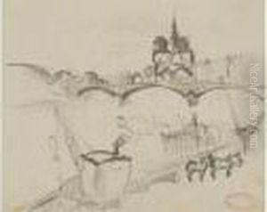 Le Pont Henri Iv, Paris Et Notre-dame Vus De Bercy Le Pont Henri Iv, Paris Et Notre-dame Vus De Bercy