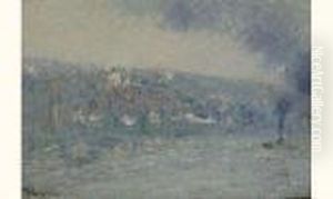 Remorqueurs Sur La Seine, Bougival, Circa 1900 by Gustave Loiseau
