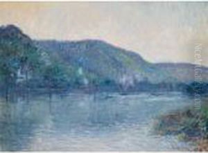 Bateaux Sur La Seine A Oissel by Gustave Loiseau