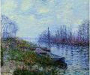 Barque Sur Les Bords De L'eure by Gustave Loiseau