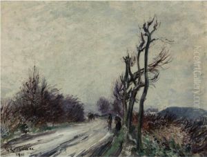 Route De Village, Automne by Gustave Loiseau
