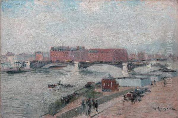 Vapeurs Sur La Seine Pres Du Pont Boildieu A Rouen - view 1