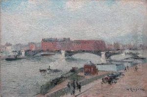 Vapeurs Sur La Seine Pres Du Pont Boildieu A Rouen