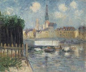 L'eglise Au Bord De La Riviere, Rouen