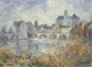 Moret-sur-loing by Gustave Loiseau
