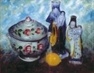Soupiere, Citron Et Faience De Quimper, Ca 1916 by Gustave Loiseau