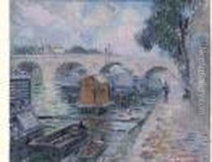 Paris, La Seine Au Pont Marie by Gustave Loiseau