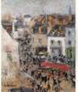 Rue A Pont-aven, Finistere by Gustave Loiseau
