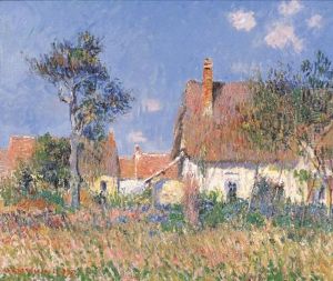 Chaumieres En Normandie by Gustave Loiseau