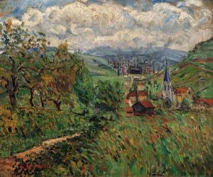 Route Vers Le Village by Gustave Loiseau
