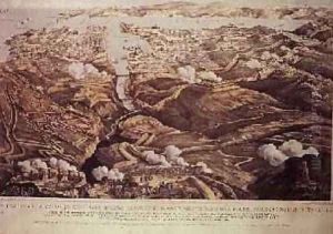 A Panoramic View of the External and Internal Defences of Sebastopol, the Batteries, Trenches and Siege Works of the Allies from sketches of a military engineer on the staff of Sir J. Burcoyne, pub. by Stannard and Dixon, 1855