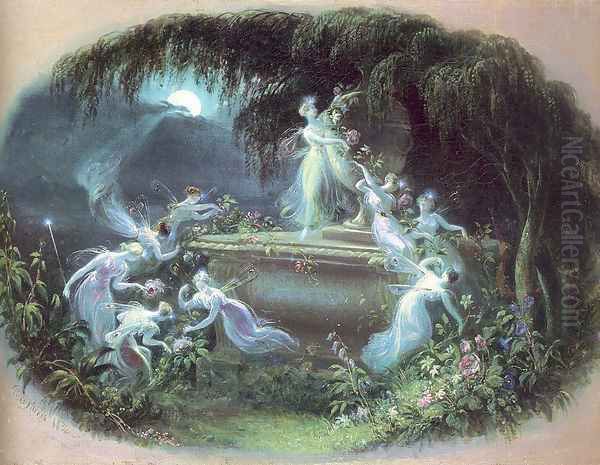 The Visit at Moonlight 1832 - view 1