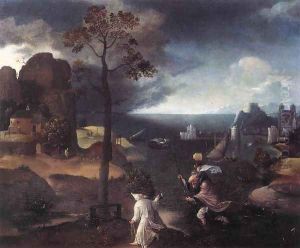 St Christopher Bearing the Christ Child by Joachim Patenier (Patinir)