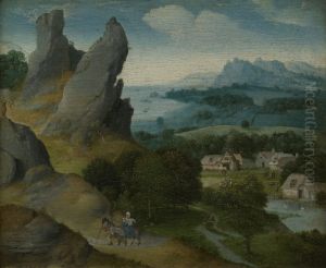 Landscape with the Flight into Egypt by Joachim Patenier (Patinir)