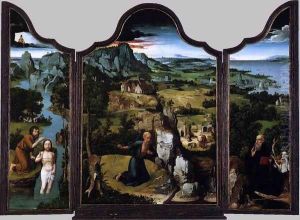 Triptych c. 1520 by Joachim Patenier (Patinir)