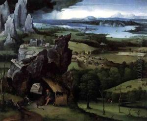 Landscape with St Jerome by Joachim Patenier (Patinir)