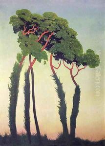 Landscape with Trees 1911 by Joachim Patenier (Patinir)