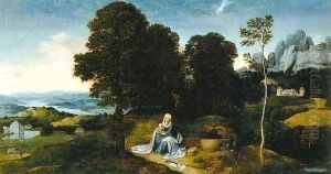 Landscape with the Flight into Egypt 3 by Joachim Patenier (Patinir)