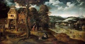 Landscape with the Flight into Egypt 2 by Joachim Patenier (Patinir)