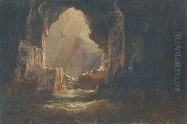 At the mouth of the cave - view 1