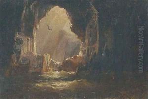 At the mouth of the cave by Alfred Parsons