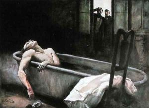 The Death of Horace Wells 1815-48 1908 by Cecillio Pla Y Gallardo