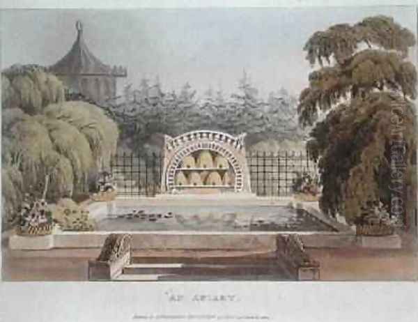 An Apiary, from Hints On Ornamental Gardening, 1822 - view 1