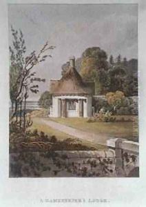 A Gamekeepers Lodge, from Hints On Ornamental Gardening, 1822 by John Buonarotti Papworth