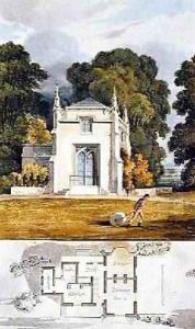 Gothic Cottage, from Ackermanns Repository of Arts, 1818 by John Buonarotti Papworth