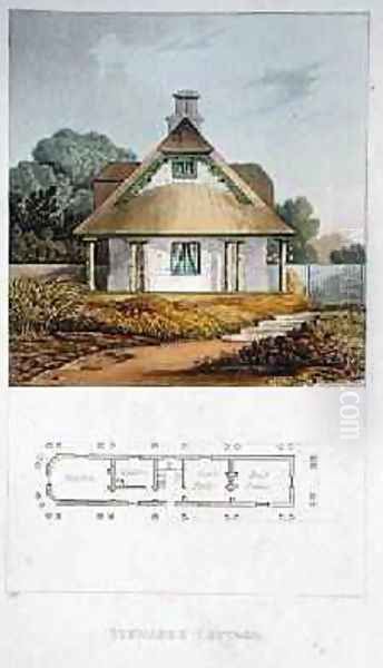 Stewards Cottage, from Ackermanns Repository of Arts, published 1818 - view 1