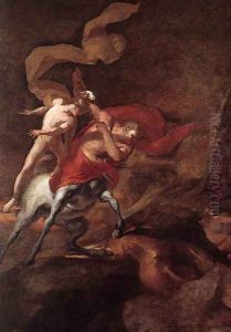 The Education of Achilles by Chiron c. 1690 by Pierre Puget
