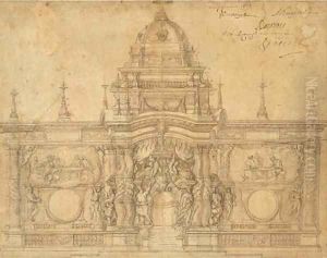 A design for a tabernacle for the Chapel of The Blessed Sacrament in the Cathedral at Toulon by Pierre Puget