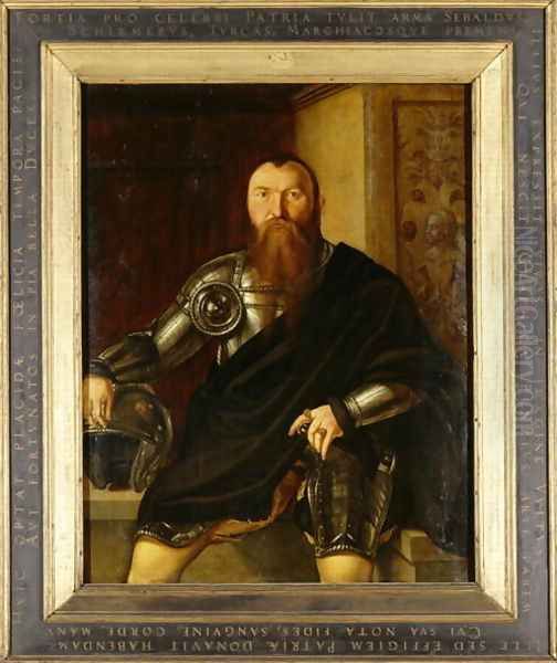 Portrait of Nuremberger Field Marshal Sebald Schirmer, 1545 by Georg Pencz