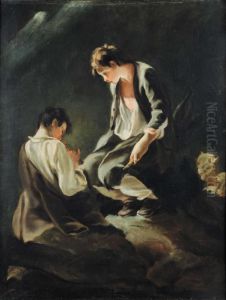 Due Pastorelli Seduti by Pietro Longhi