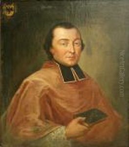 A Portrait Of A Cardinal, Half-length, Holdinga Prayer Book
