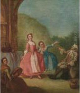 La Danza In Villa by Pietro Longhi
