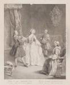 Dansande Par (mentre La Vagga E Leggiadretta by Pietro Longhi