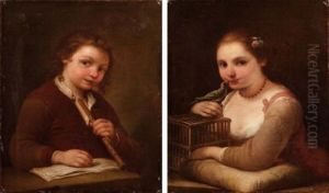 A) Fanciullo Con Flauto
B) Fanciulla Con Gabbietta