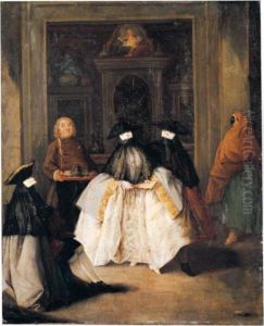 The Coffee Shop ('la Bottega Del Caffe') by Pietro Longhi
