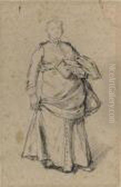 A Priest Holding His Breviary - view 1