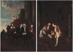 A Father Bidding Farewell To His Son by Pietro Longhi