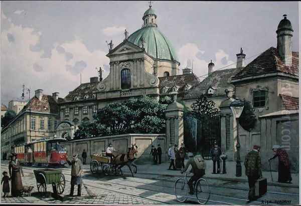 Below the Belvedere Palace in Vienna - view 1