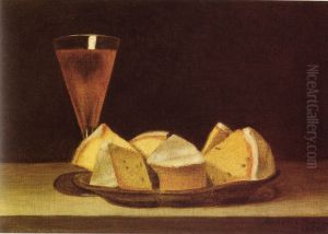 Cake and Wine Glass by Rubens Peale