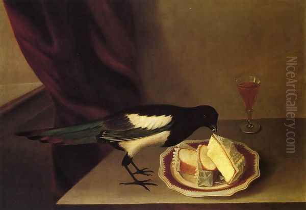 Magpie Eating Cake - view 1