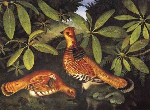 Two Ruffed Grouse by Rubens Peale