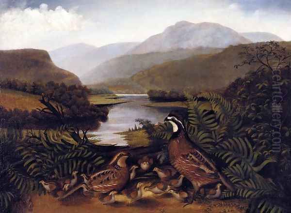 Partridges in a Landscape - view 1
