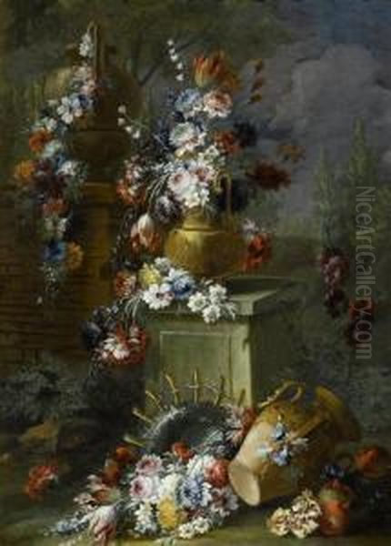 Two Floral Still Lifes - view 1