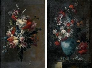Mazzo Di Fiori; E Fiori In Un Vaso by Gasparo Lopez