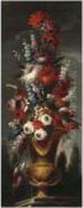 Natura Morta Con Vaso Di Fiori by Gasparo Lopez