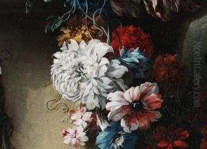 Blumenstilleben Mit Grosser Steinvase